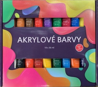 Akrylové farby 18x36ml