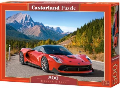 Puzzle Castorland 500 dielikov - Červené auto v horách