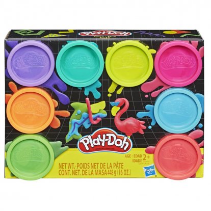 Hasbro Play Doh 8 téglikov - neón sada