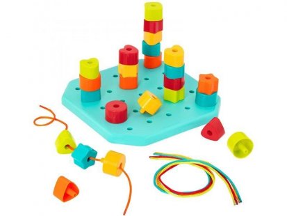 B-Toys Navliekacie a stohovacie tvary Count&Match