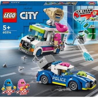 LEGO City 60314 Policajná naháňačka so zmrzlinárskym vozidlom