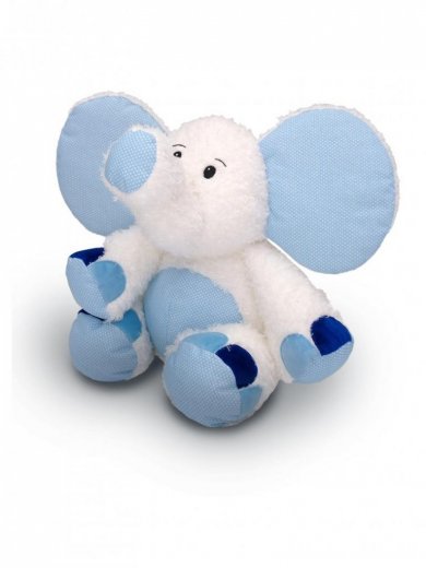 Slon Valda 45 cm, bielo-modrý