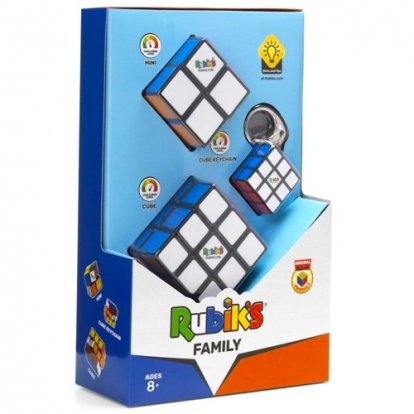 Spin Master Rubikova kocka sada trio 3x3 + 2x2+3x3 prívesok originál