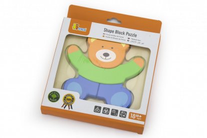 Viga Drevené puzzle pre najmenších - medvedík