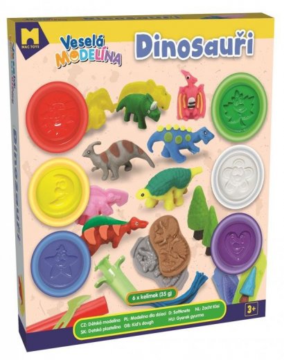 MAC TOYS Veselá modelína dinosaury