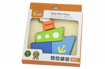 Viga Drevené puzzle pre najmenších - loď