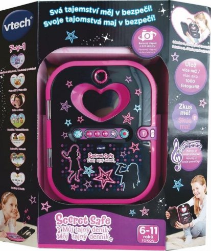 Vtech Vtech Kidi Secret Safe - Môj tajný denník - čierny (CZ)