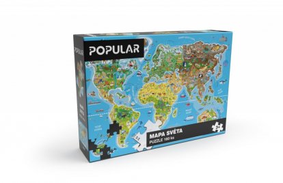 Puzzle - Mapa sveta, 160 ks – SK