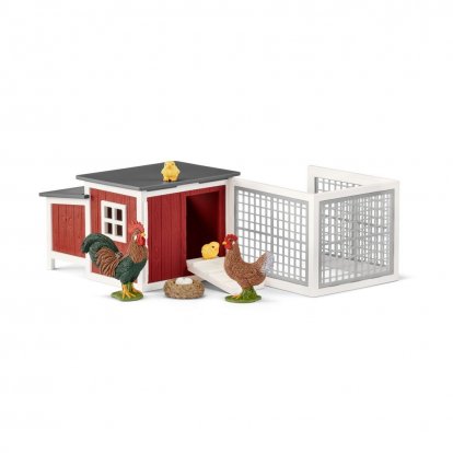 Schleich 42421 Set kurník so zvieratkami a príslušenstvom