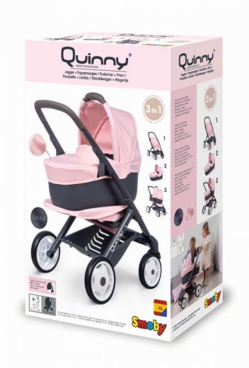 Smoby Kombinovaný kočík Maxi Cosi svetlo ružový pre bábiky