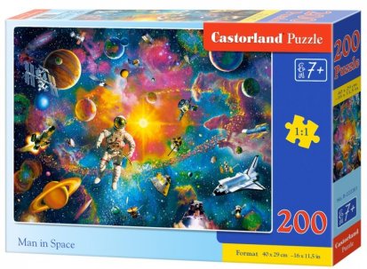 Puzzle Castorland 200 dielikov - Človek vo vesmíre