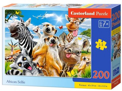 Puzzle Castorland 200 dielikov - Africké selfie