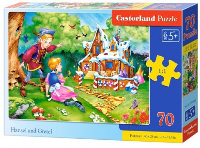 Puzzle Castorland 70 dielikov premium - Janko a Marienka