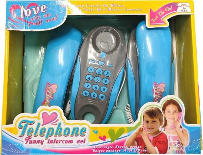 Telefóny šedo-modré