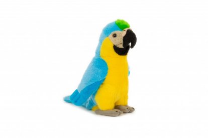 Lamps Plyš Papagáj modro-žltý 20 cm