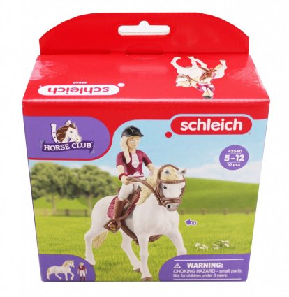 Schleich 42549 Blondína Sofia s pohyblivými kĺbmi na koni