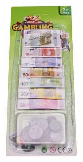 Hra peniaze Eura - Bankovky a mince