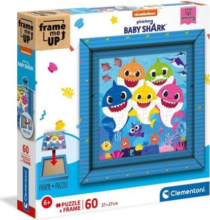 Clementoni Puzzle 60 dielikov Frame me up - Baby Shark