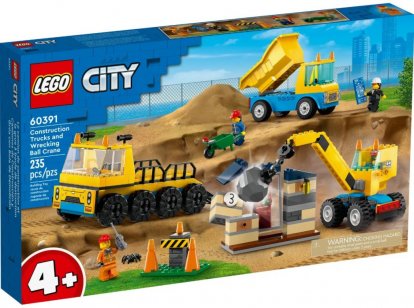 LEGO City 60391 Vozidlá zo stavby a demolačné gule