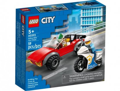 LEGO City 60392 Naháňačka auta s policajnou motorkou