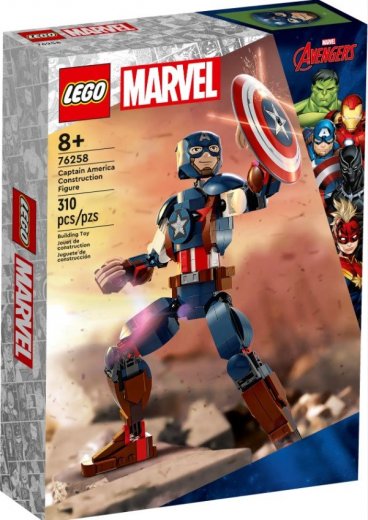 LEGO Super Heroes 76258 Zostaviteľná figúrka: Captain America