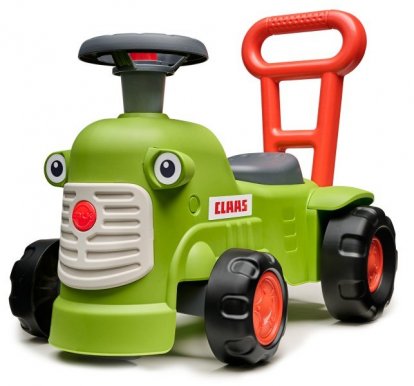 Odstrkovadlo – traktor Claas svetlo zelený s volantom