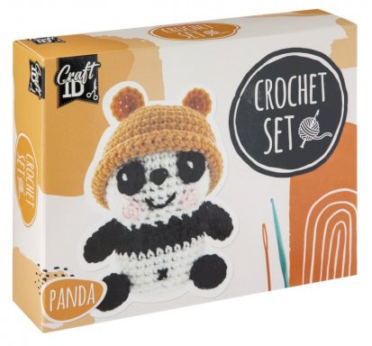 Grafix Háčkovaná panda, 9x8x13 cm