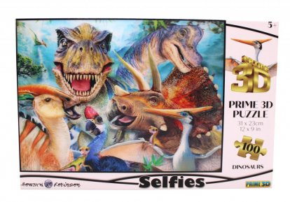 Puzzle 3D 100 dielikov Dino selfie