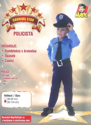 Kostým policajt 92-104 cm