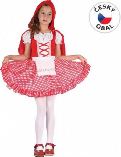 Made Šaty na karneval - Červená Čiapočka, 110 - 120 cm