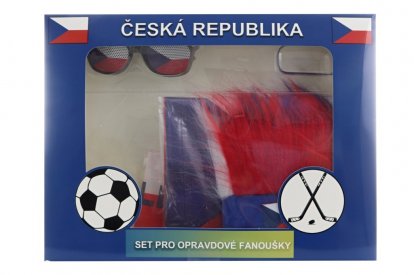 Fandiaci set Česká republika s čelenkou