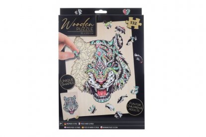 Drevené puzzle tiger