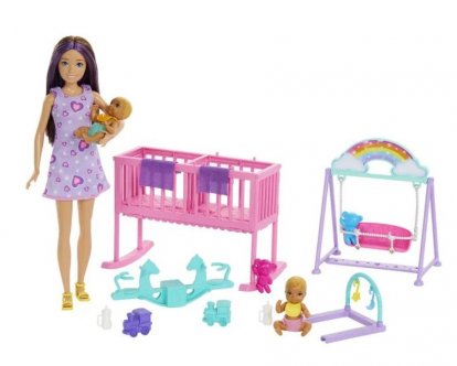 Mattel Barbie Pestúnka s dvojčatami HERNÝ SET