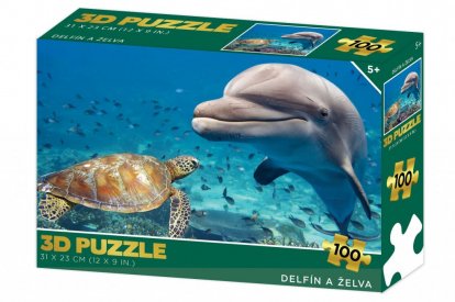 Lamps Puzzle 3D - Delfín a korytnačka