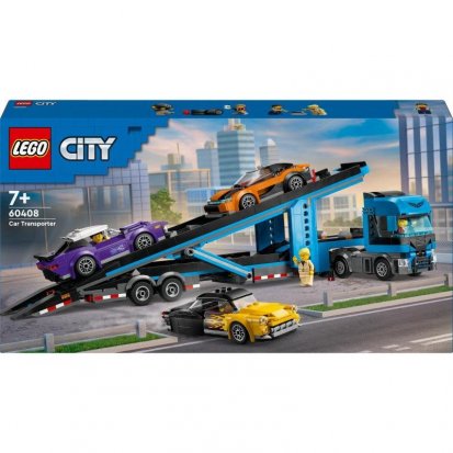 LEGO City 60408 Kamión na prepravu áut so športiakmi