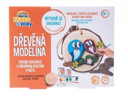 MAC TOYS MODELO Drevená modelína-vtáčiky