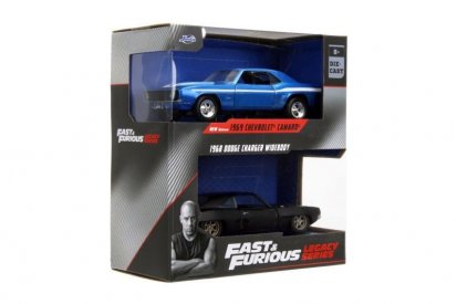 Jada Rýchlo a zbesilo Twin Pack Chevrolet Camaro 1969 a Dodge Charge Wide Body 1968, 1:32 Wave 2/1