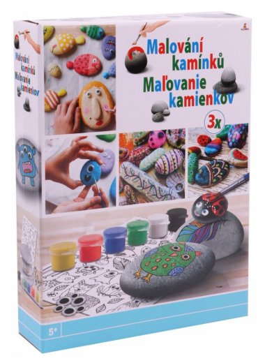 Craft Creative Maľovanie na kamienky so samolepkami