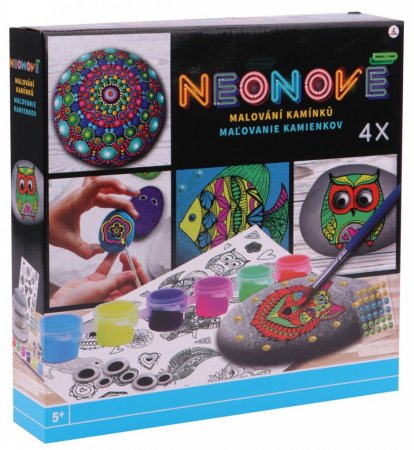 Craft Creative Maľovanie na kamienky Neon