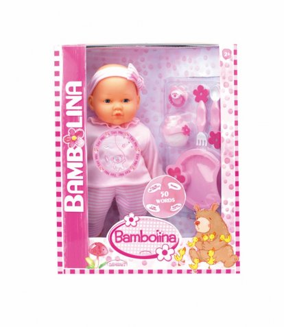 Bábätko Bambolina Rose s 50 slovenskými slovami