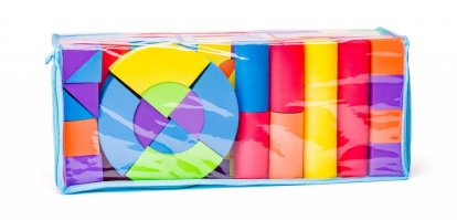 Plastica Penové kocky veľké v PVC taške, 52ks
