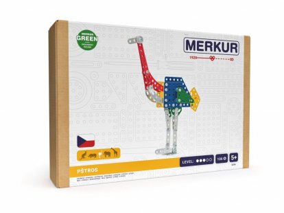 Merkúr - ZOO - Pštros, 106 dielikov