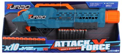 Alltoys Blaster Turbo + 10 ks nábojov
