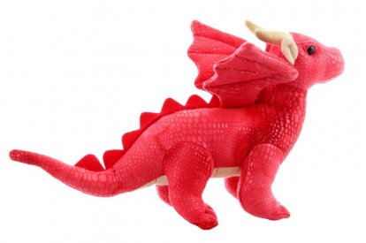 Lamps Plyš drak červený 20 cm ECO-FRIENDLY