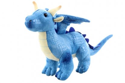 Lamps Plyš drak modrý 20 cm ECO-FRIENDLY