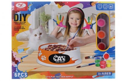 Lamps Maľovacia miska na jedlo pre mačku