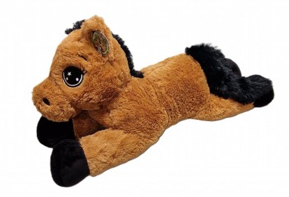 Lamps Plyš KÔŇ hnedý 80 cm