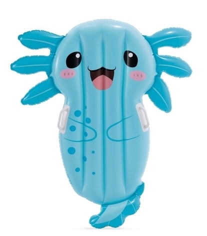 INTEX 58159 Nafukovacie lehátko v tvare Axolotl s madlami